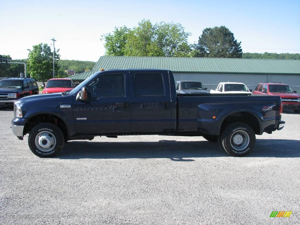 2006 F350 Super Duty XLT Crew Cab 4x4 Dually - True Blue Metallic / Tan photo #1