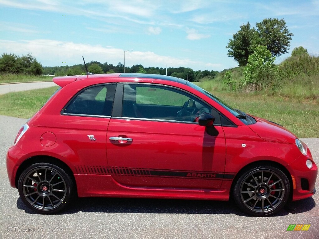 2013 500 Abarth - Rosso (Red) / Abarth Nero/Rosso/Nero (Black/Red/Black) photo #5