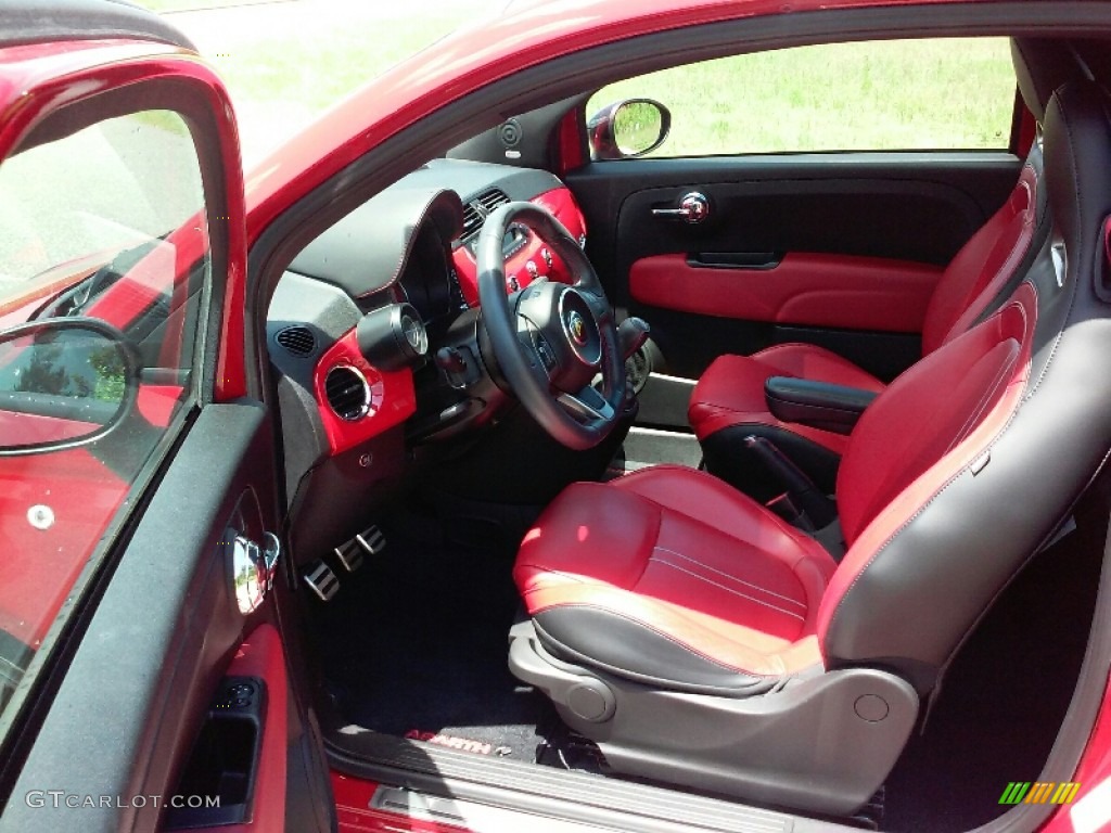 2013 500 Abarth - Rosso (Red) / Abarth Nero/Rosso/Nero (Black/Red/Black) photo #9