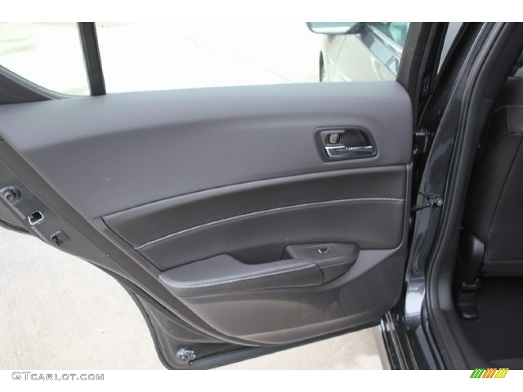 2017 Acura ILX Technology Plus A-Spec Ebony Door Panel Photo #113365949