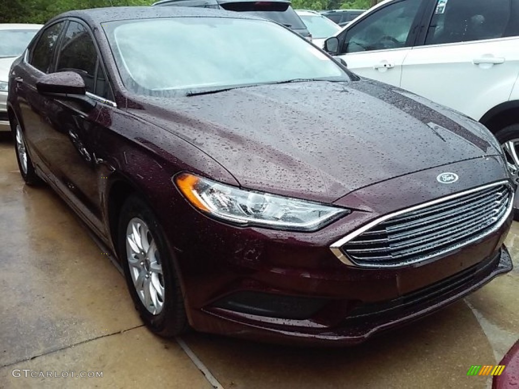 Burgundy Velvet 2017 Ford Fusion S Exterior Photo #113367279