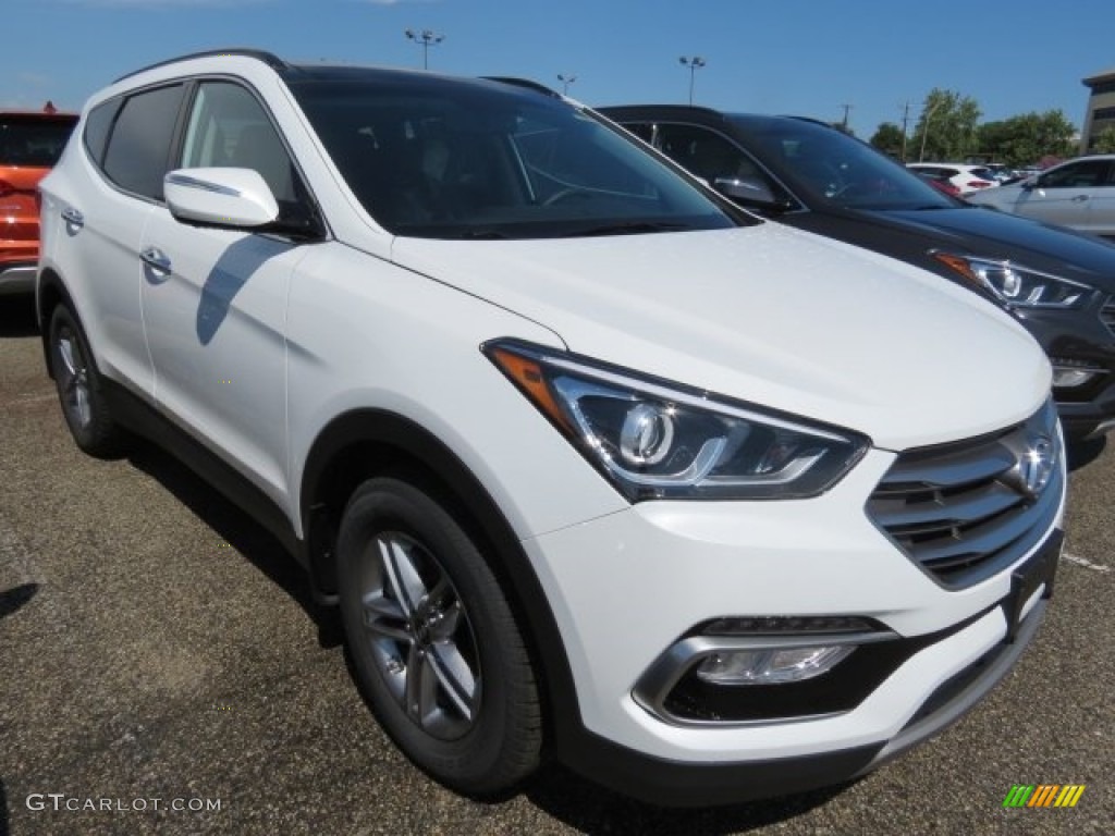 2017 Santa Fe Sport FWD - Pearl White / Gray photo #3