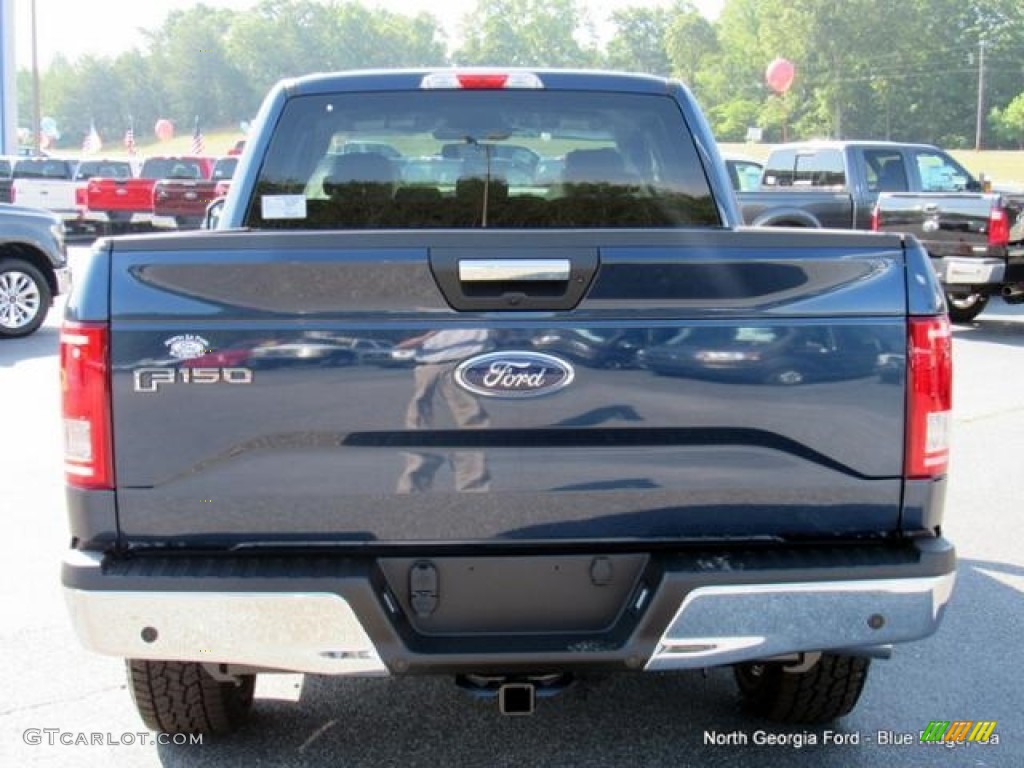 2016 F150 XLT SuperCab 4x4 - Blue Jeans / Medium Earth Gray photo #4