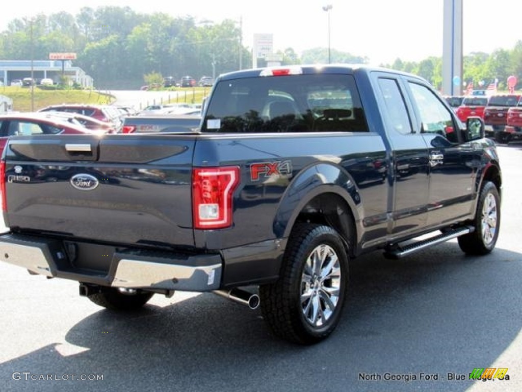 2016 F150 XLT SuperCab 4x4 - Blue Jeans / Medium Earth Gray photo #5