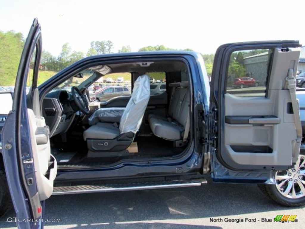 2016 F150 XLT SuperCab 4x4 - Blue Jeans / Medium Earth Gray photo #13
