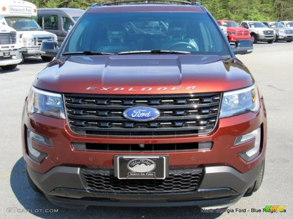 2016 Explorer Sport 4WD - Bronze Fire Metallic / Ebony Black photo #8