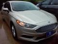2017 White Gold Ford Fusion S  photo #1