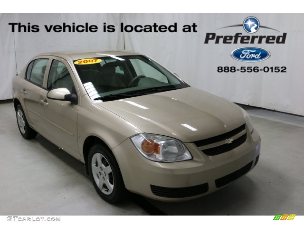 2007 Cobalt LT Sedan - Sandstone Metallic / Neutral Beige photo #1