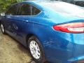 2017 Lightning Blue Ford Fusion S  photo #7