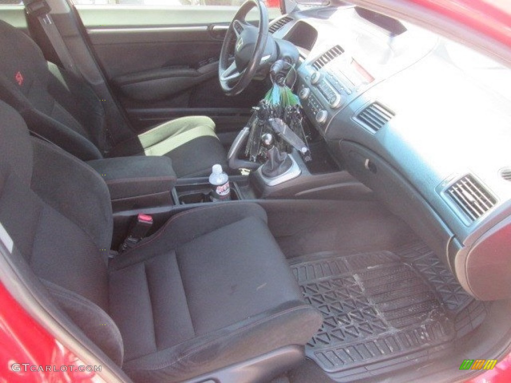 2010 Civic Si Sedan - Rallye Red / Black photo #3