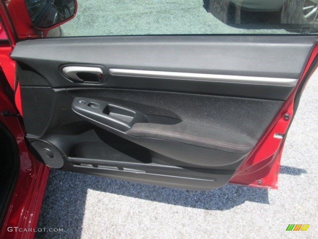 2010 Civic Si Sedan - Rallye Red / Black photo #4