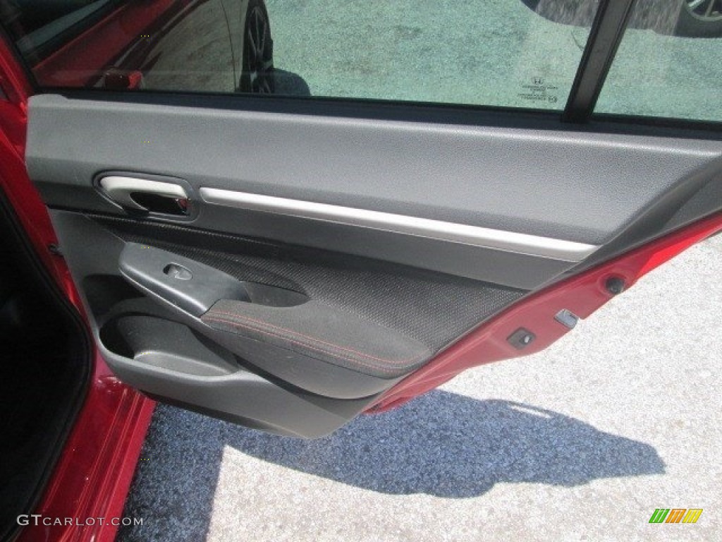 2010 Civic Si Sedan - Rallye Red / Black photo #6