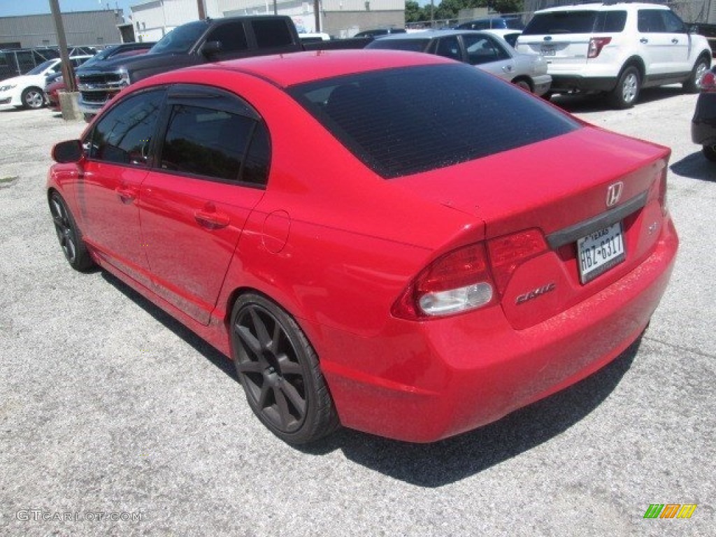 2010 Civic Si Sedan - Rallye Red / Black photo #11