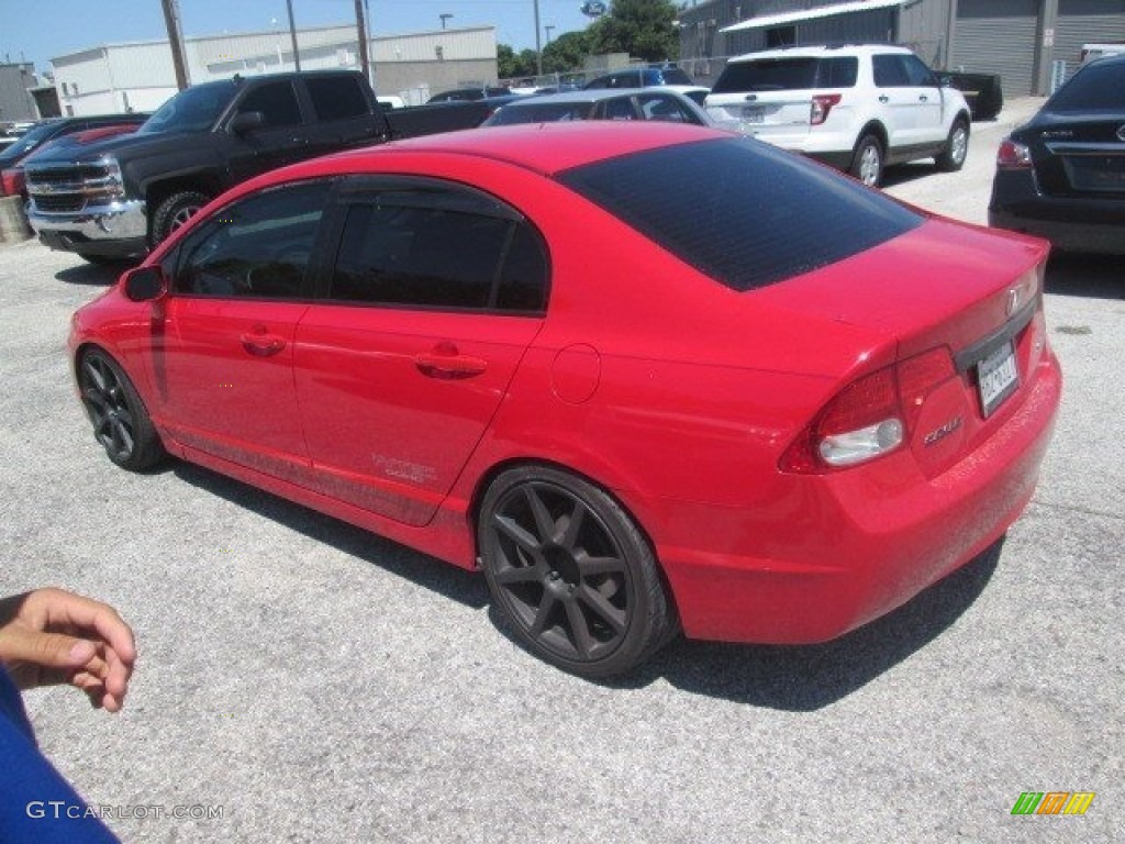 2010 Civic Si Sedan - Rallye Red / Black photo #12