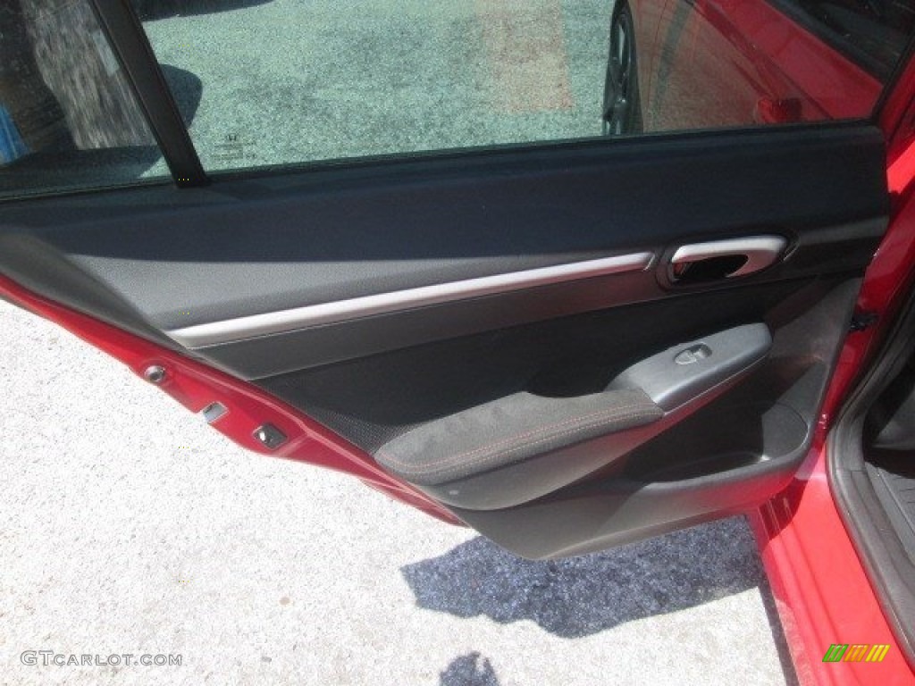 2010 Civic Si Sedan - Rallye Red / Black photo #14