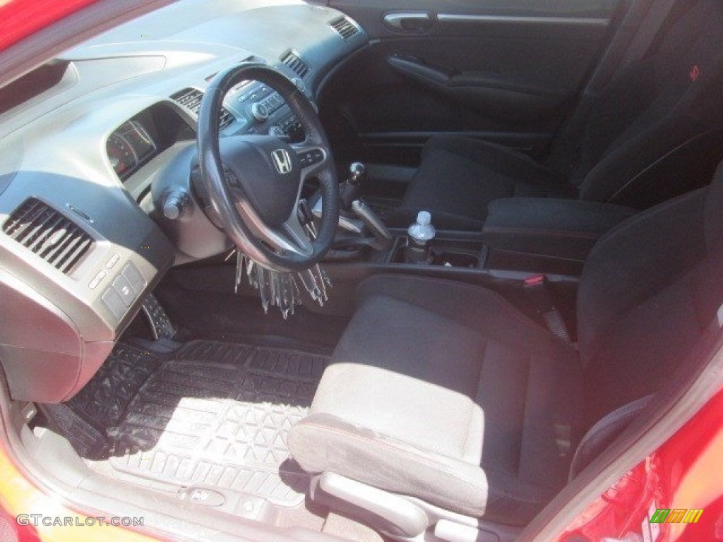 2010 Civic Si Sedan - Rallye Red / Black photo #15