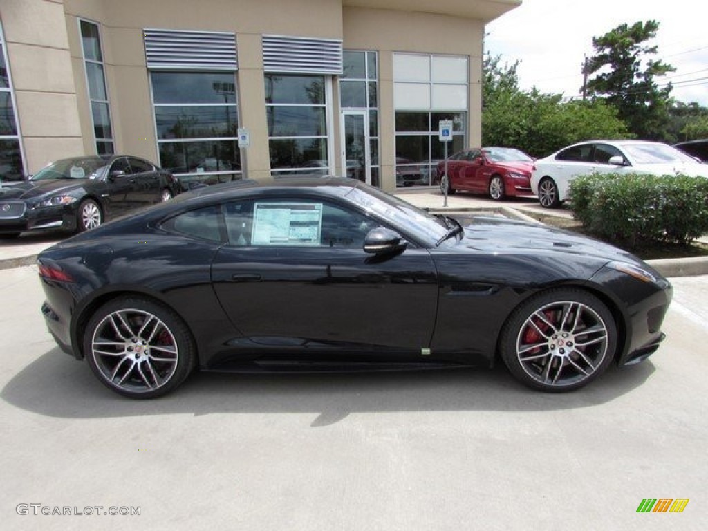 Ultimate Black 2017 Jaguar F-TYPE R AWD Coupe Exterior Photo #113374914