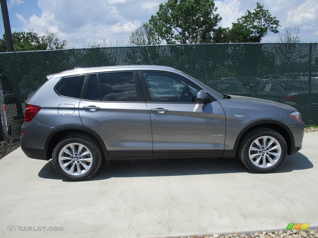 2017 X3 xDrive28i - Space Gray Metallic / Black photo #2