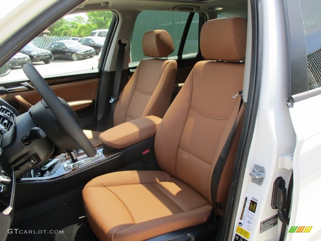 Saddle Brown Interior 2017 BMW X3 xDrive28i Photo #113377092