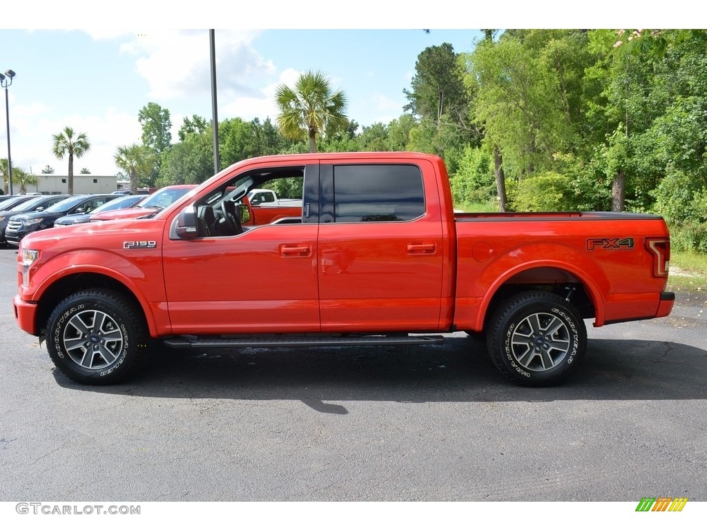 2016 F150 XLT SuperCrew 4x4 - Race Red / Medium Earth Gray photo #8