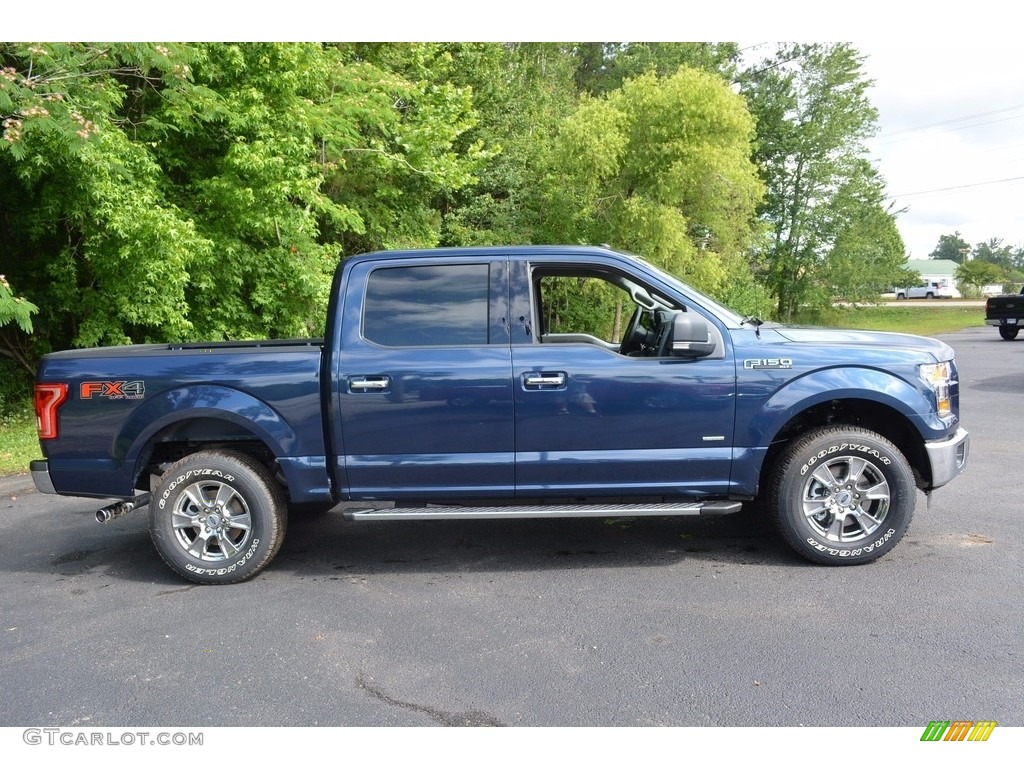 2016 F150 XLT SuperCrew 4x4 - Blue Jeans / Medium Earth Gray photo #2