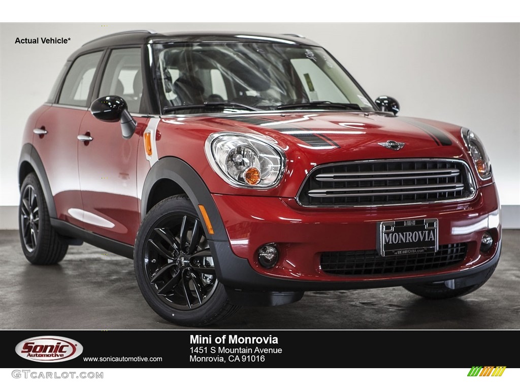 2016 Countryman Cooper - Blazing Red Metallic / Carbon Black photo #1