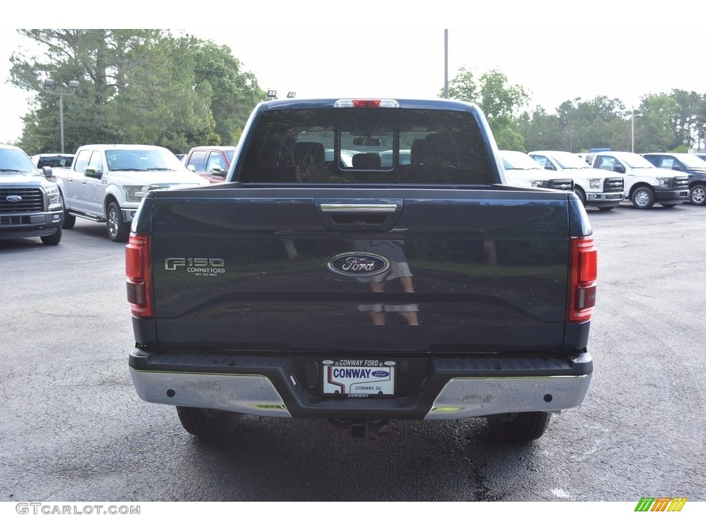 2016 F150 XLT SuperCrew 4x4 - Blue Jeans / Medium Earth Gray photo #4