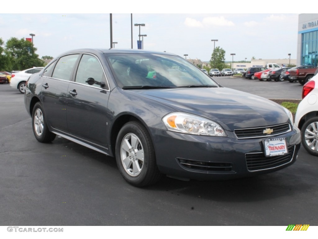 2009 Impala LT - Slate Metallic / Ebony photo #2