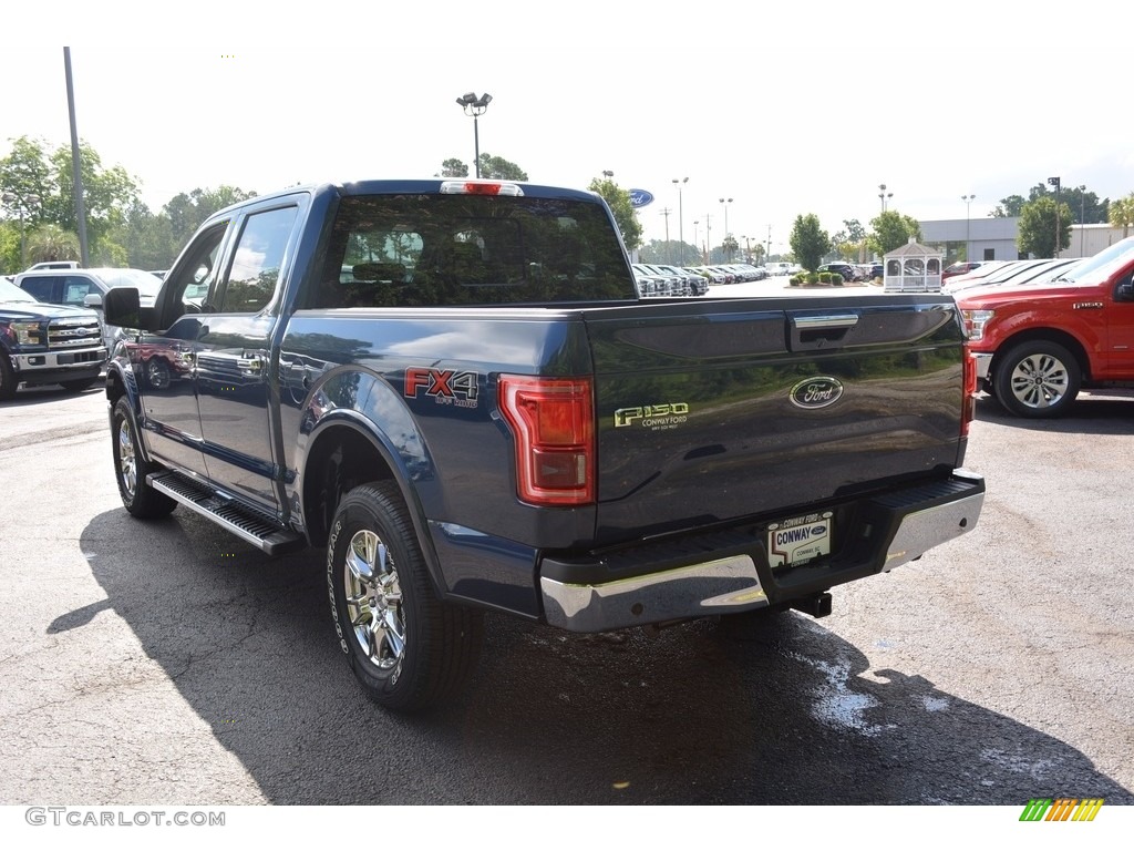 2016 F150 XLT SuperCrew 4x4 - Blue Jeans / Medium Earth Gray photo #7