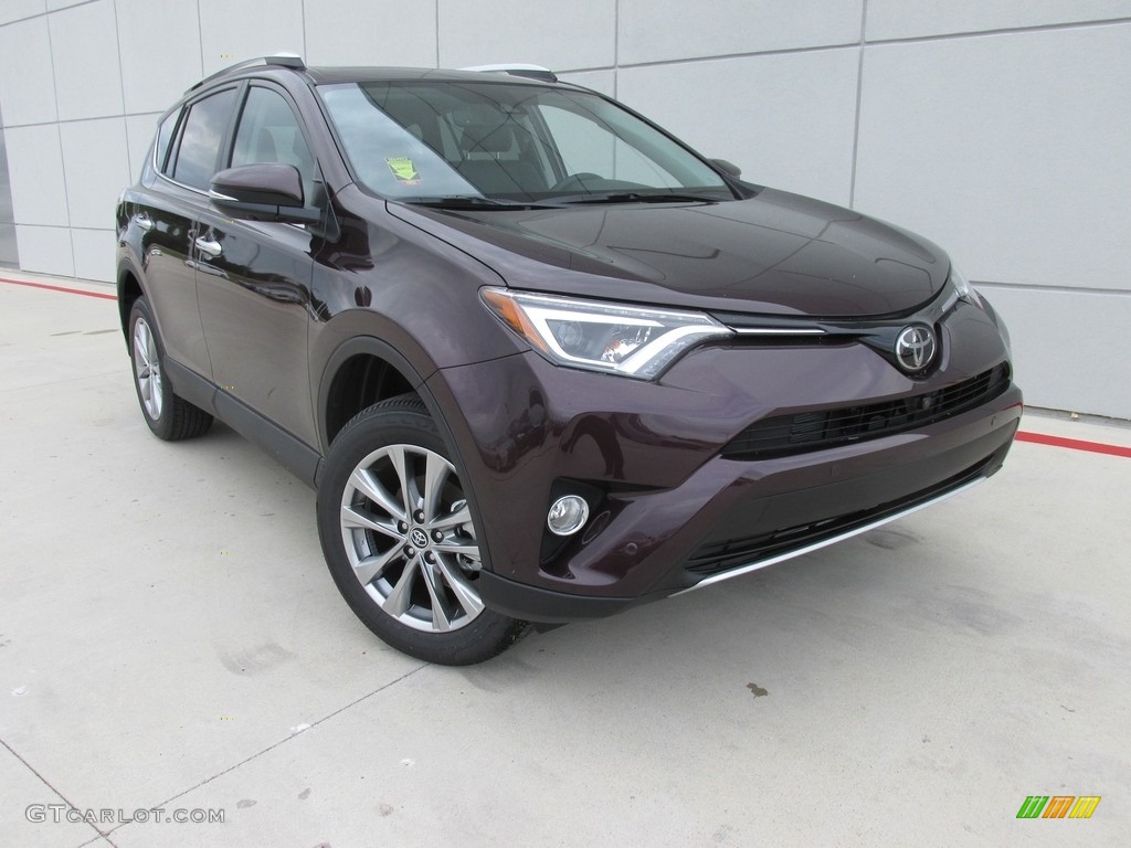 2016 RAV4 Limited - Black Currant Metallic / Black photo #2