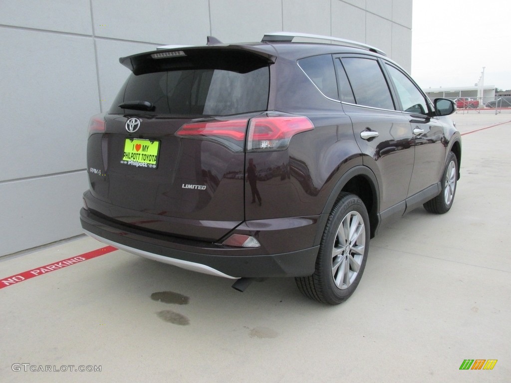 2016 RAV4 Limited - Black Currant Metallic / Black photo #4