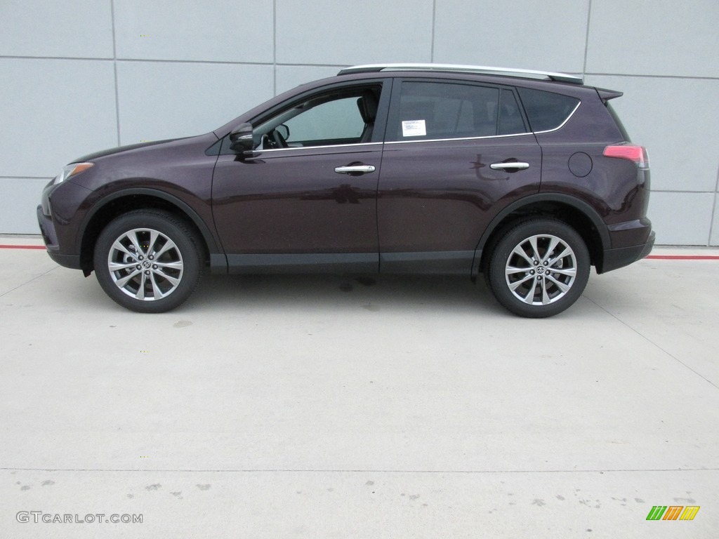 2016 RAV4 Limited - Black Currant Metallic / Black photo #6