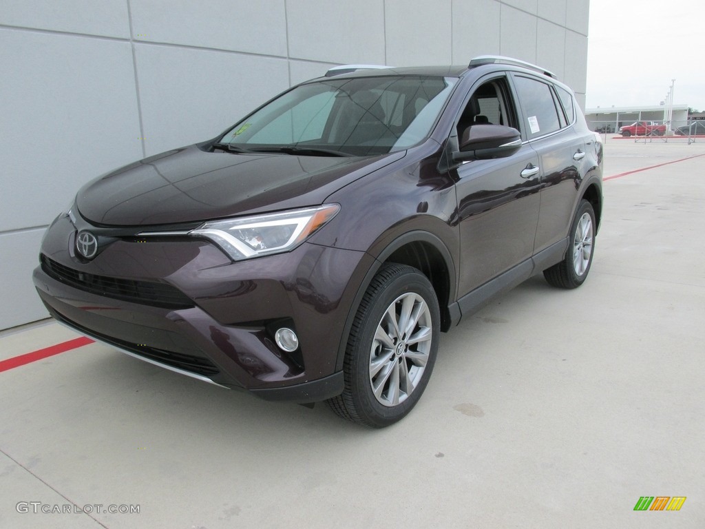 2016 RAV4 Limited - Black Currant Metallic / Black photo #7