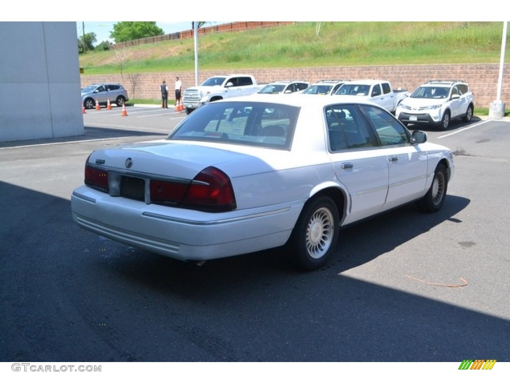 2001 Grand Marquis LS - Vibrant White Clearcoat / Deep Slate Blue photo #2