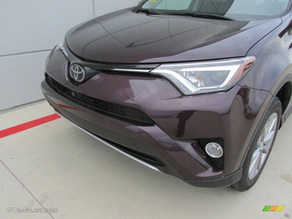 2016 RAV4 Limited - Black Currant Metallic / Black photo #10
