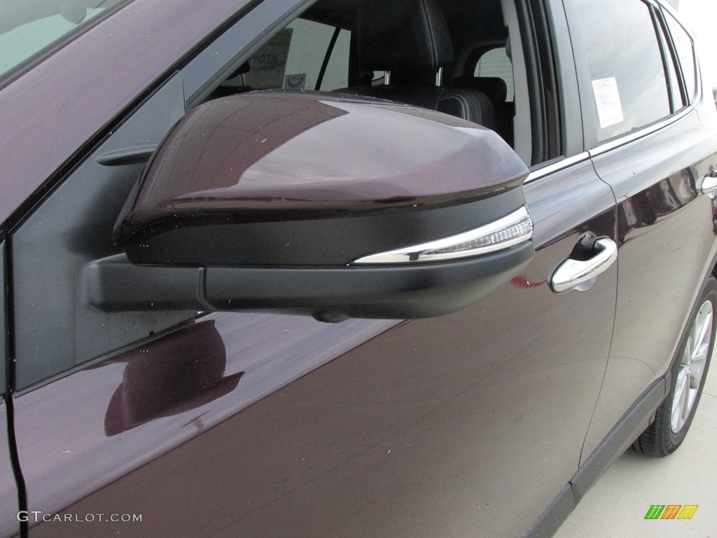 2016 RAV4 Limited - Black Currant Metallic / Black photo #12