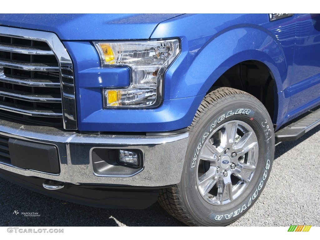 2016 F150 XLT SuperCab 4x4 - Blue Flame / Medium Earth Gray photo #2
