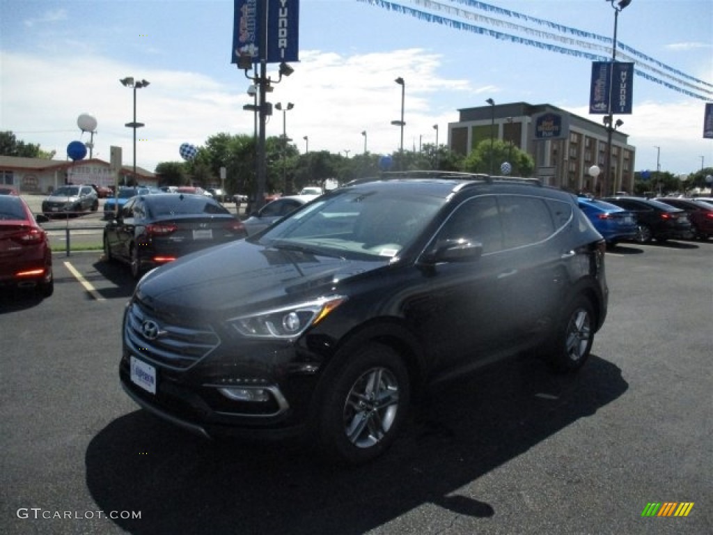 2017 Santa Fe Sport FWD - Twilight Black / Gray photo #3