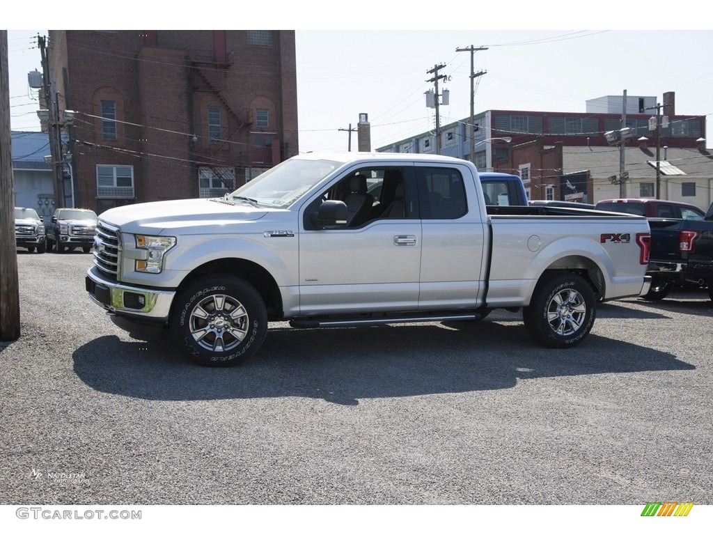 2016 F150 XLT SuperCab 4x4 - Ingot Silver / Medium Earth Gray photo #1