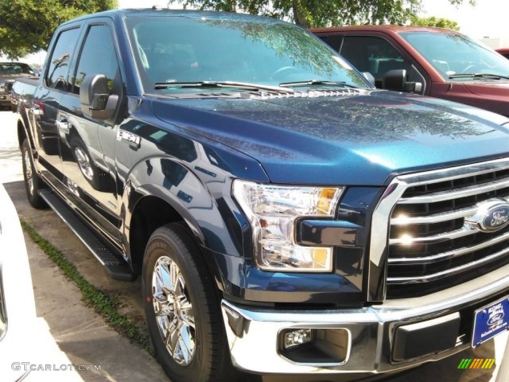 2016 F150 XLT SuperCrew - Blue Jeans / Medium Earth Gray photo #1