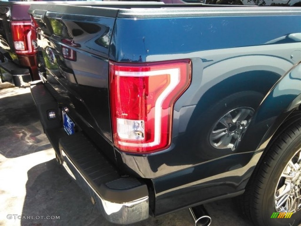 2016 F150 XLT SuperCrew - Blue Jeans / Medium Earth Gray photo #7
