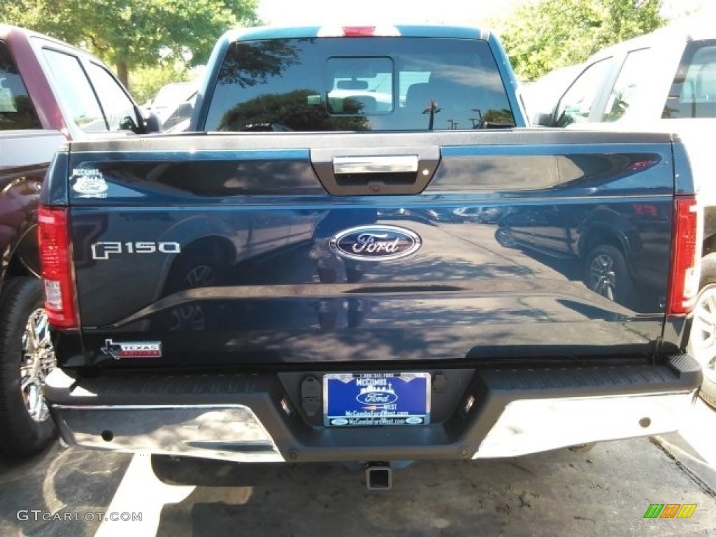 2016 F150 XLT SuperCrew - Blue Jeans / Medium Earth Gray photo #8