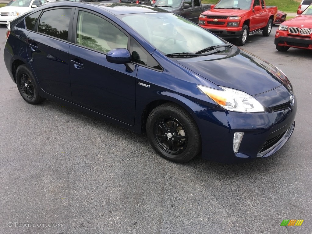 2012 Prius 3rd Gen Two Hybrid - Nautical Blue Metallic / Bisque photo #1