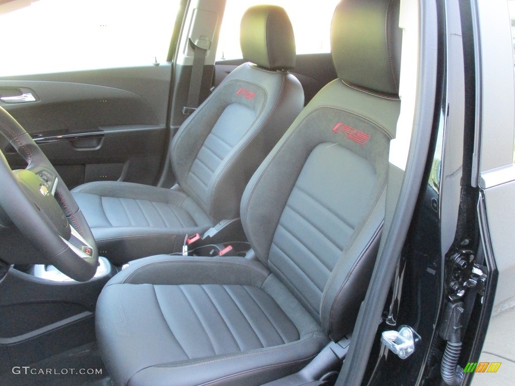 RS Jet Black Interior 2016 Chevrolet Sonic RS Hatchback Photo #113391705