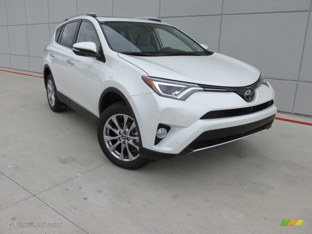 2016 RAV4 Limited - Blizzard Pearl / Ash photo #1