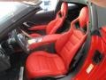 2016 Chevrolet Corvette Adrenaline Red Interior Front Seat Photo