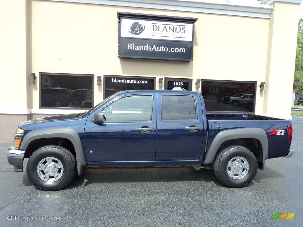 2007 Colorado LT Crew Cab 4x4 - Imperial Blue Metallic / Very Dark Pewter photo #1