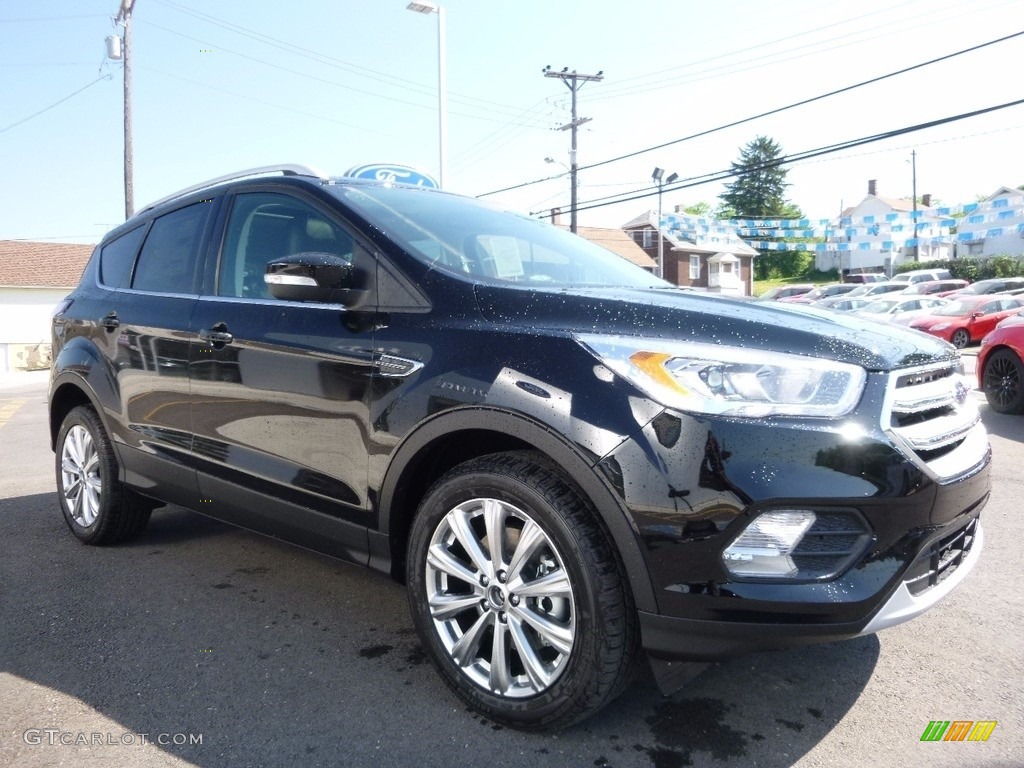 Shadow Black 2017 Ford Escape Titanium 4WD Exterior Photo #113395707