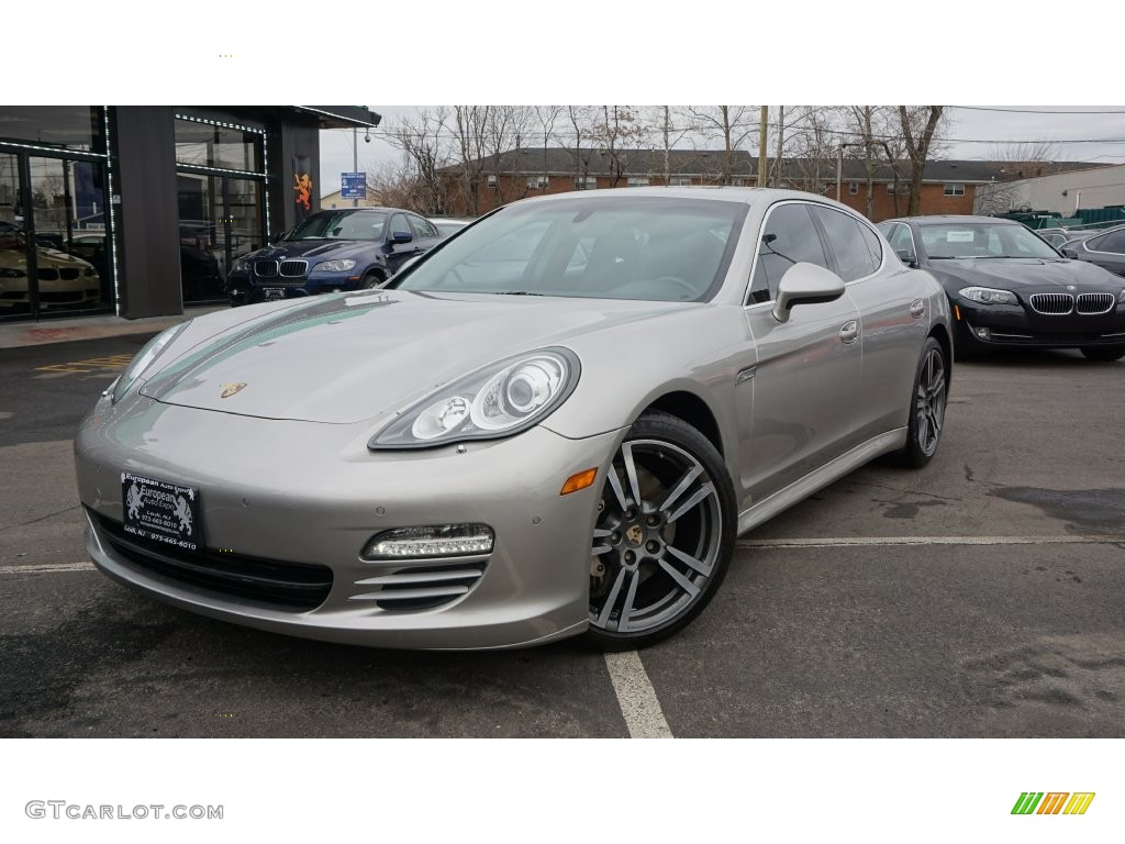 2011 Panamera 4S - Platinum Silver Metallic / Black photo #1