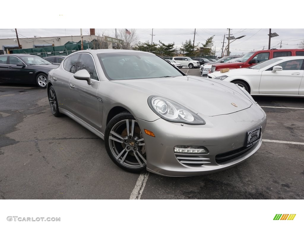 2011 Panamera 4S - Platinum Silver Metallic / Black photo #2